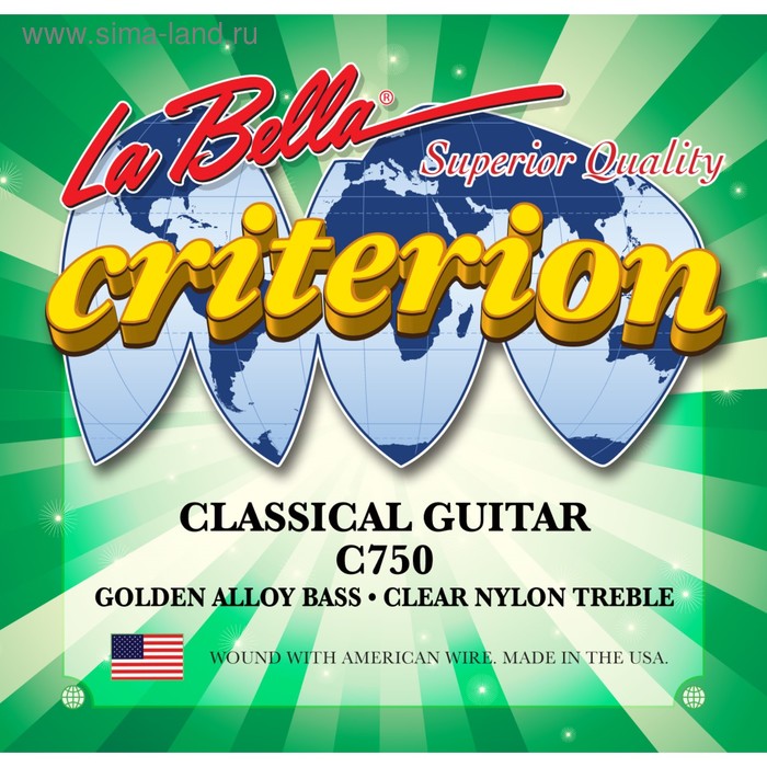 Комплект струн для классической гитары La Bella C750 Criterion - Фото 1