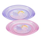 Тарелка детская «Принцесса», диаметр 18 см, для вторых блюд, от 4 мес., цвета МИКС - Фото 2