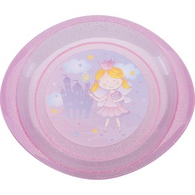 Тарелка детская «Принцесса», диаметр 18 см, для вторых блюд, от 4 мес., цвета МИКС