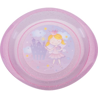 Тарелка детская «Принцесса», диаметр 18 см, для вторых блюд, от 4 мес., цвета МИКС