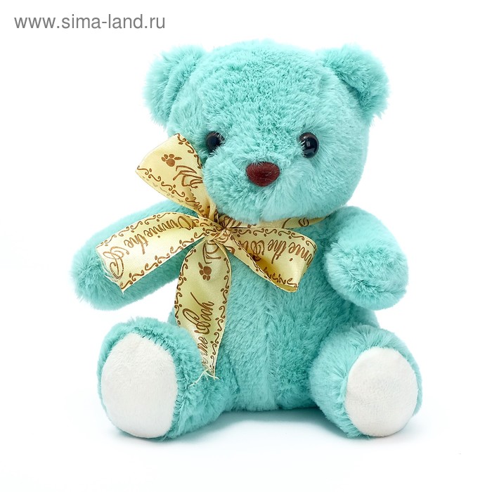 Мягкая игрушка "Медведь с бантом", 16 см, МИКС - Фото 1
