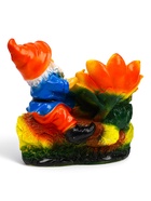 Садовая фигура из гипса «Гном с лягушкой на бревне», 25×12×26 см - Фото 7