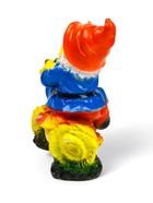 Садовая фигура из гипса «Гном с лягушкой на бревне», 25×12×26 см 435748 - фото 319836145