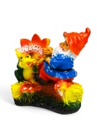 Садовая фигура из гипса «Гном с лягушкой на бревне», 25×12×26 см - Фото 9