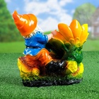 Садовая фигура из гипса «Гном с лягушкой на бревне», 25×12×26 см - Фото 11