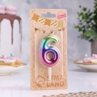 Свеча в торт «Цифра 6», 5.5 см - Фото 3