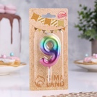 Свеча в торт «Цифра 9», 5.5 см - Фото 3