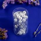 Шпилька для волос «Жемчужинка», 1 см, белая - Фото 2