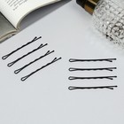 Невидимки для волос «Классика», набор 40 шт., 6 см, чёрные - Фото 2