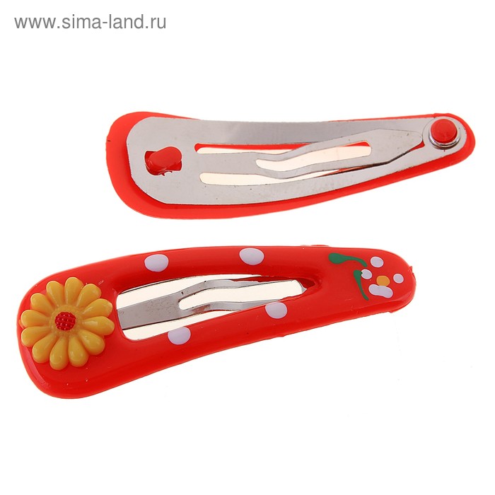 невидимка для волос "Малышка" ромашка набор 12 шт - Фото 1