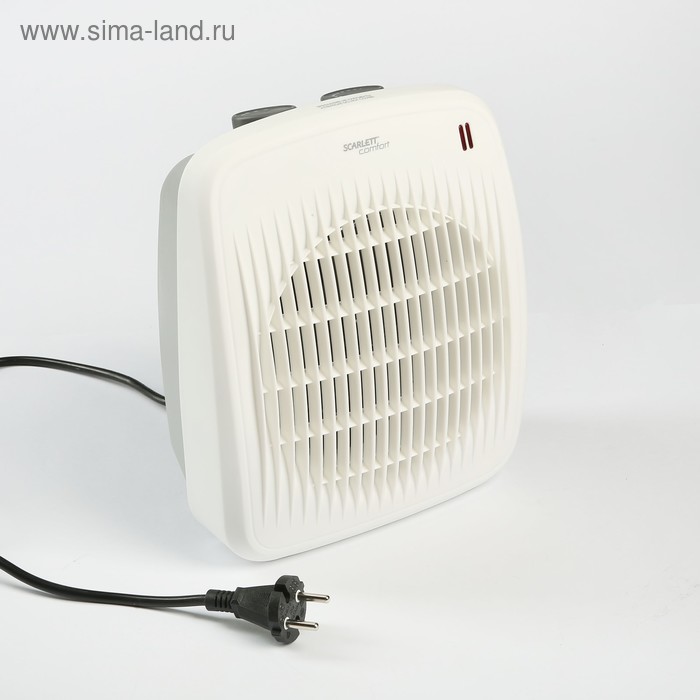 Тепловентилятор Scarlett SC-FH53016, 2000 Вт, вентиляция без нагрева, белый - Фото 1