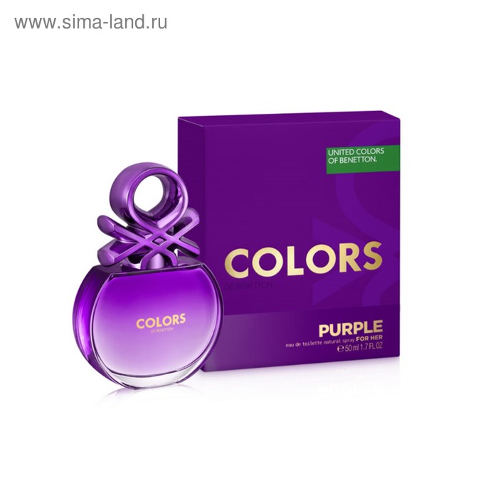 Туалетная вода Benetton Colors Purple, 50 мл - Фото 1