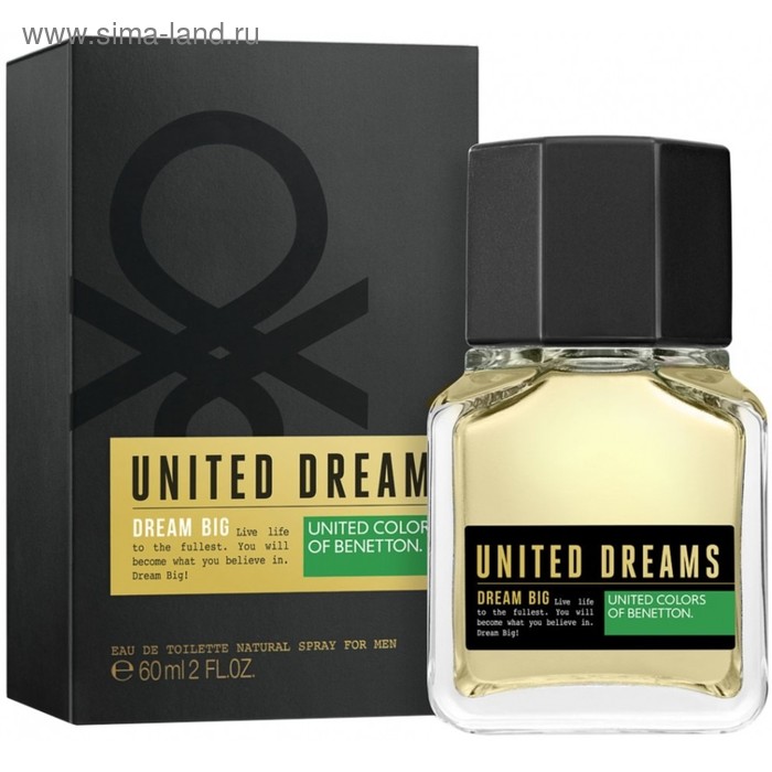 Туалетная вода Benetton Dream Big Men, 60 мл - Фото 1