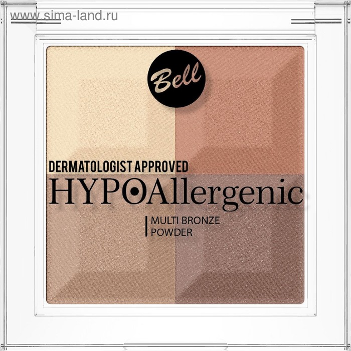 Пудра с бронзирующим и осветляющим эффектом Bell Hypoallergenic Multi Bronze Powder, тон 03 - Фото 1