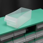 Бокс для хранения с выдвигающимися ячейками, 40 × 33 см, цвет зелёный - Фото 3