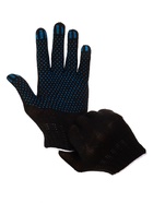 Перчатки садовые, хб, вязка 7 класс, 3 нити, размер 9, с ПВХ точками, чёрные - Фото 13