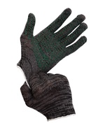 Перчатки садовые, хб, вязка 10 класс, 6 нитей, размер 9, с ПВХ точками, чёрные, Greengo - Фото 14