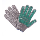 Перчатки садовые, хб, вязка 10 класс, 6 нитей, размер 9, с ПВХ точками, серые, Greengo - Фото 9