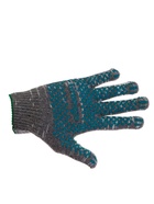 Перчатки садовые, хб, вязка 10 класс, 6 нитей, размер 9, с ПВХ точками, серые, Greengo - Фото 10