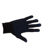 Перчатки садовые, хб, вязка 10 класс, 5 нитей, размер 9, с ПВХ точками, чёрные - Фото 10