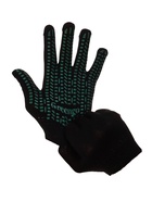 Перчатки садовые, хб, вязка 10 класс, 4 нити, размер 9, с ПВХ точками, чёрные, Greengo - Фото 12
