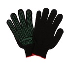 Перчатки садовые, хб, вязка 10 класс, 4 нити, размер 9, с ПВХ точками, чёрные, Greengo - Фото 8