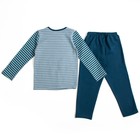 Пижама для мальчика, рост 98-104 см, цвет синий - Фото 2