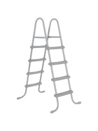 Бассейн каркасный Bestway Power Steel 56671, 488×244×122 см, песчаный фильтр-насос, лестница, тент, прямоугольный - Фото 13