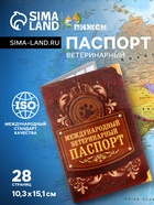 Ветеринарный паспорт международный «Лапа», 10.3×15.1 см, 28 страниц - Фото 1