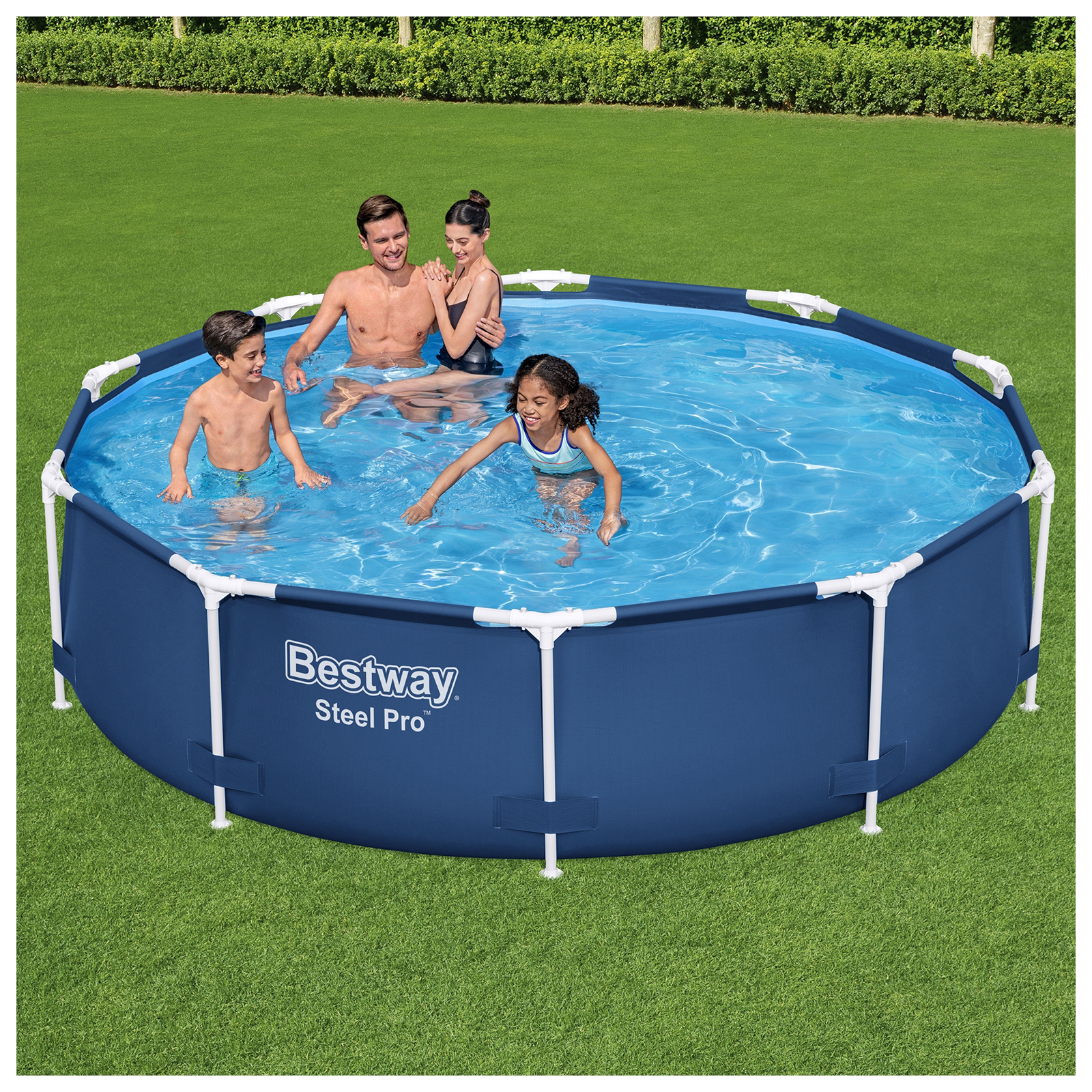 Above pro. Бассейн каркасный Steel Pro 305 х 76 см. Каркасный бассейн 305 х 76 см Steel Pro frame Pool Bestway 56677. Бассейн каркасный 305 х 76 см 56679. Бассейн каркасный Bestway 305х305х76 см с фильтр-насосом 56679.