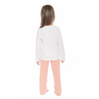 Пижама для девочки, рост 116-122 см, цвет белый/оранжевый - Фото 2