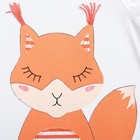 Пижама для девочки, рост 116-122 см, цвет белый/оранжевый - Фото 5