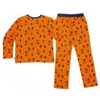 Пижама для мальчика, рост 128-134 см, цвет оранжевый - Фото 4