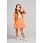 Сорочка для девочки, рост 104-110 см, цвет оранжевый - Фото 1