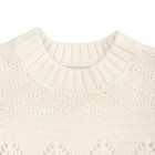 Пуловер для девочек, рост 110-116 см, цвет белый - Фото 4