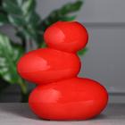 Ваза керамическая "Сбалансированные камни", красный, 20 см - Фото 1
