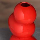 Ваза керамическая "Сбалансированные камни", красный, 20 см - Фото 3