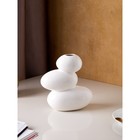 Ваза керамическая "Сбалансированные камни", настольная, белая, 20 см - Фото 4