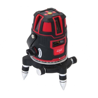 Нивелир лазерный Elitech ЛН 5/2 В-ЗЕЛ, 3×1.5 В (АА), 15/30 м, 3 луча, кейс