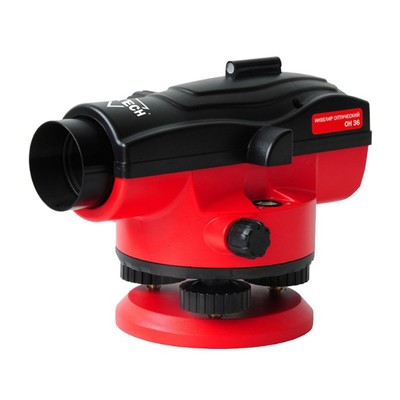 Нивелир оптический Elitech ОН36, 36х, объектив 40 мм, ±1.5 мм/км, отвес, ключ, кейс