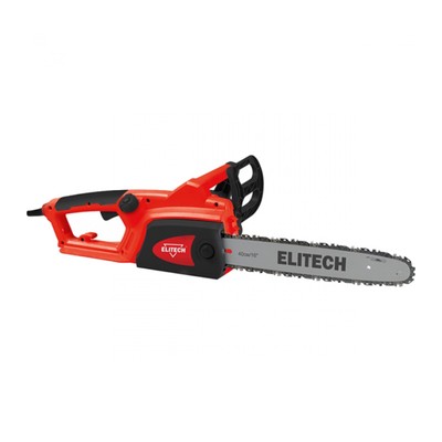 Пила цепная Elitech ЭП 2000/16П, электрическая, 2000 Вт, шина 40 см, шаг 3/8", паз 1.3 мм