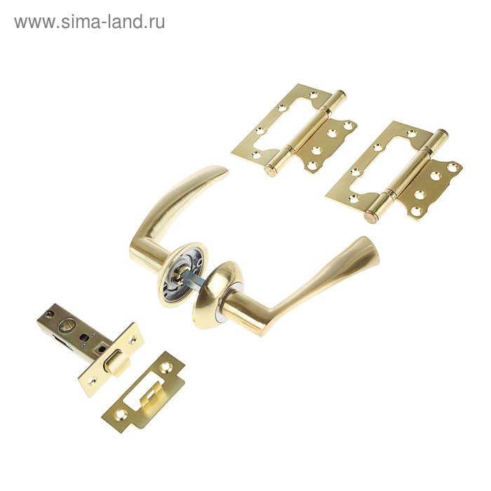 Комплект для двери "Фабрика Замков" SET 03-C 100 2H SG, цвет матовое золото - Фото 1