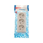 Розетка Smartbuy «Юпитер», 16 А, трехместная, открытая, с з/к, белая - Фото 3