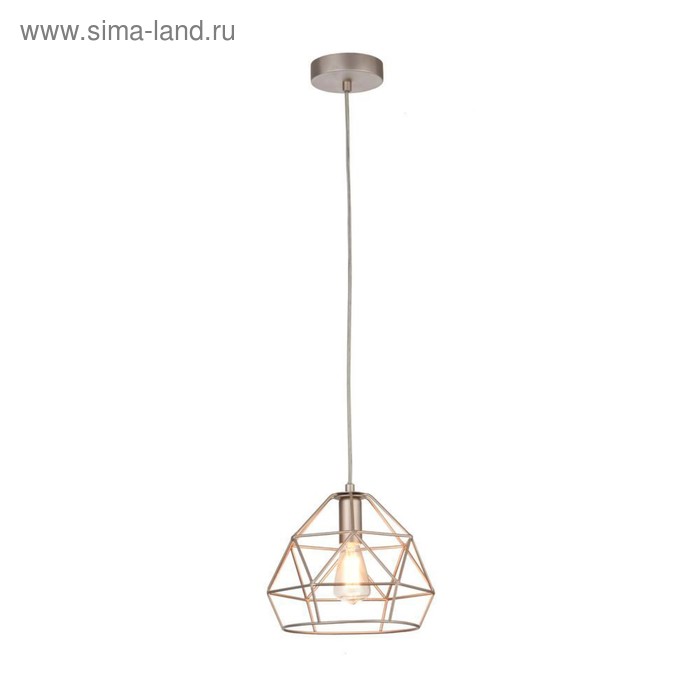 Подвес Soprano 1x40W E14 бежевый 21x21x17,5см - Фото 1