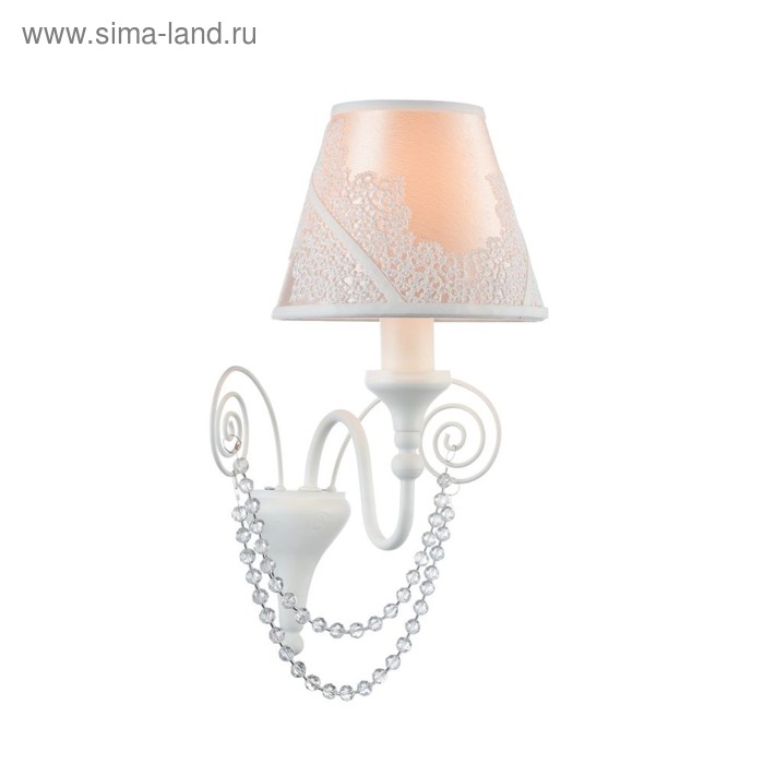 Бра Lucy 1x40W E14 белый глянцевый 15x20x31см - Фото 1