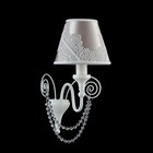 Бра Lucy 1x40W E14 белый глянцевый 15x20x31см - Фото 4