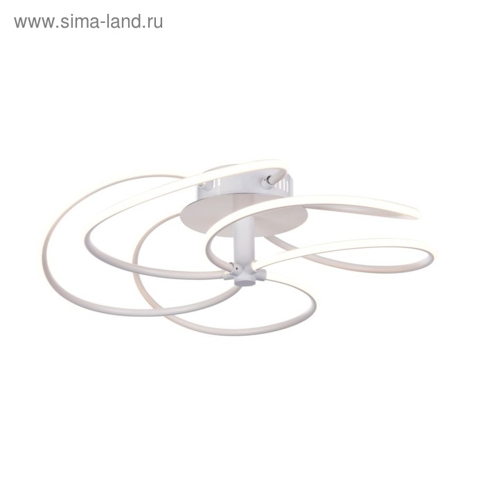 Люстра потолочная Klee 43W LED 2150 LM белый 56x56x15см - Фото 1
