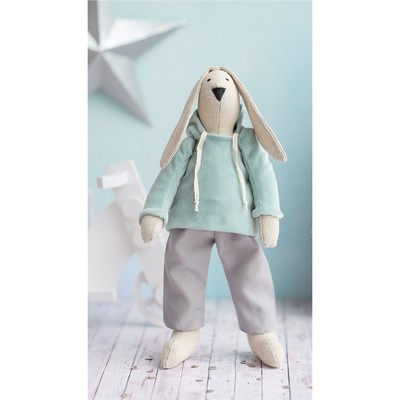 Мягкая игрушка «Домашний зайка Банни», набор для шитья, 21×0.5×29.7 см