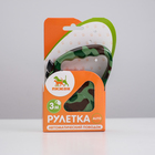 Рулетка с принтом "Стрим", 3 м, вес животного до 12 кг, расцветка милитари - Фото 2