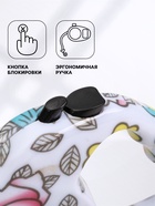 Рулетка с принтом «Стрим», 3 м, вес животного до 12 кг, расцветка нежные цветы - Фото 2